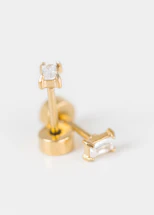 Tiny Baguette Studs