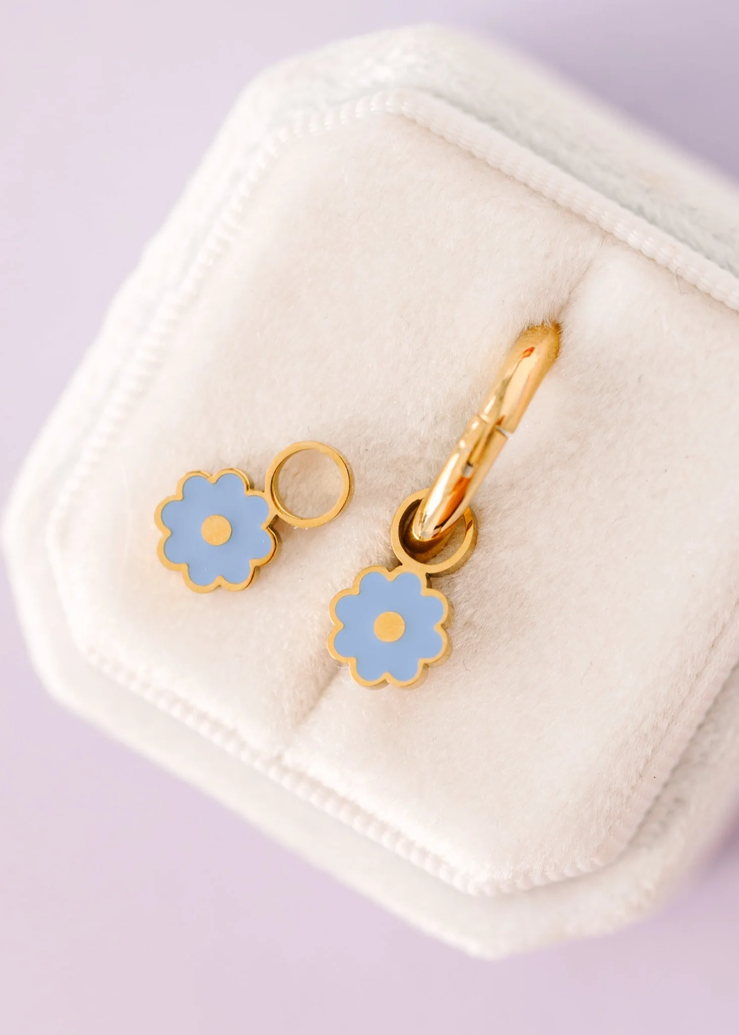 Blue Flower Charms