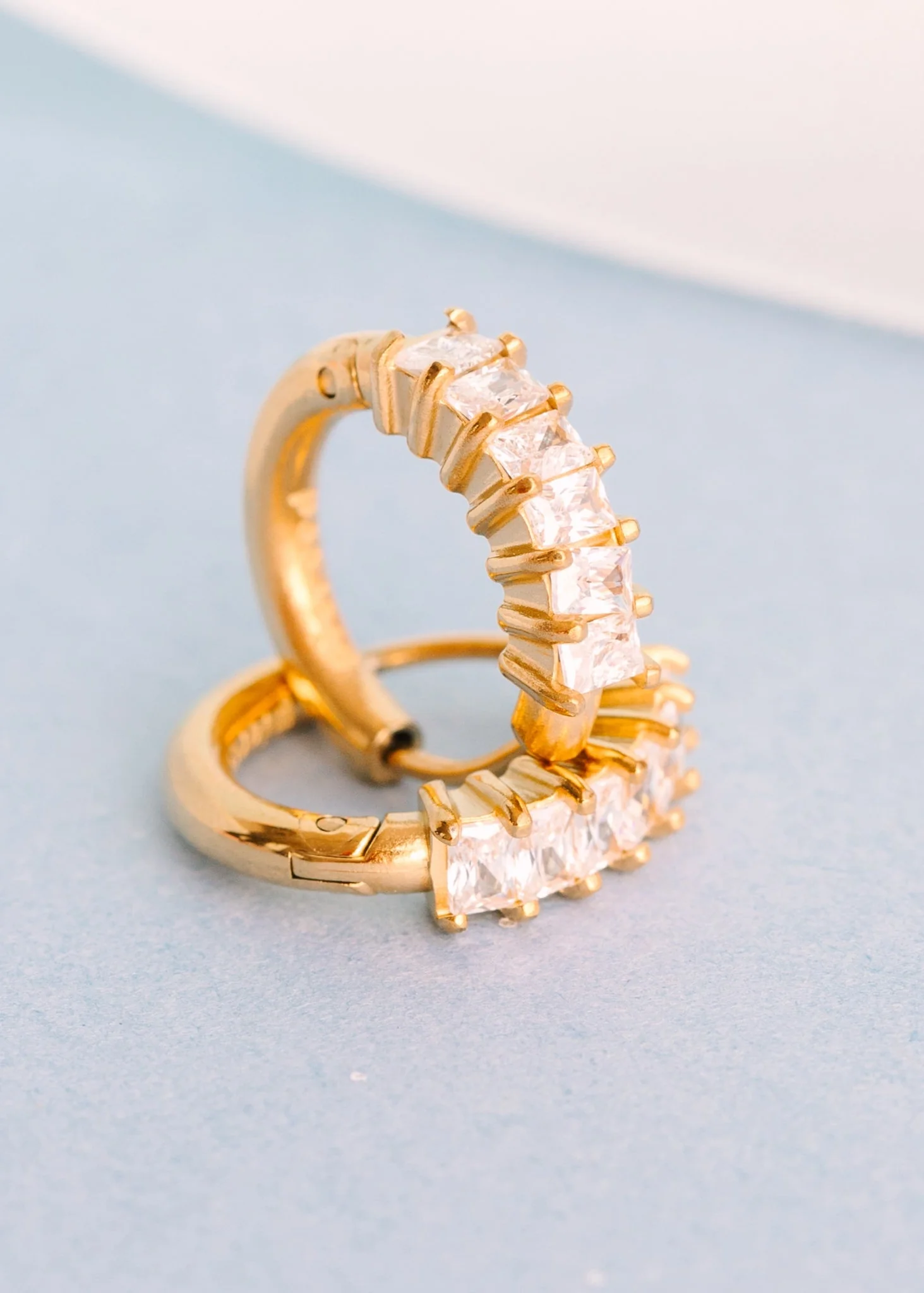 Diamond Ring Huggies