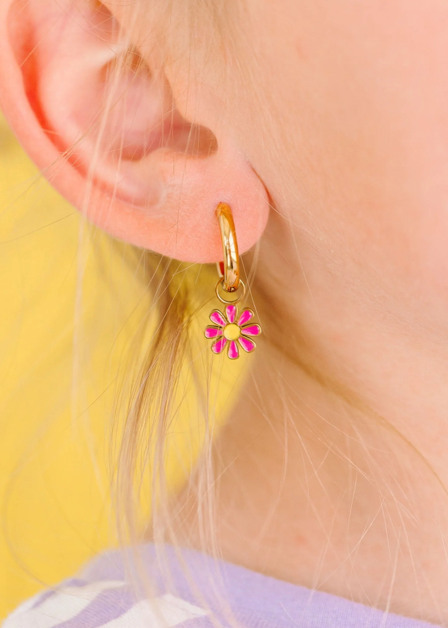 Hot Pink Daisy Charms - Image 3