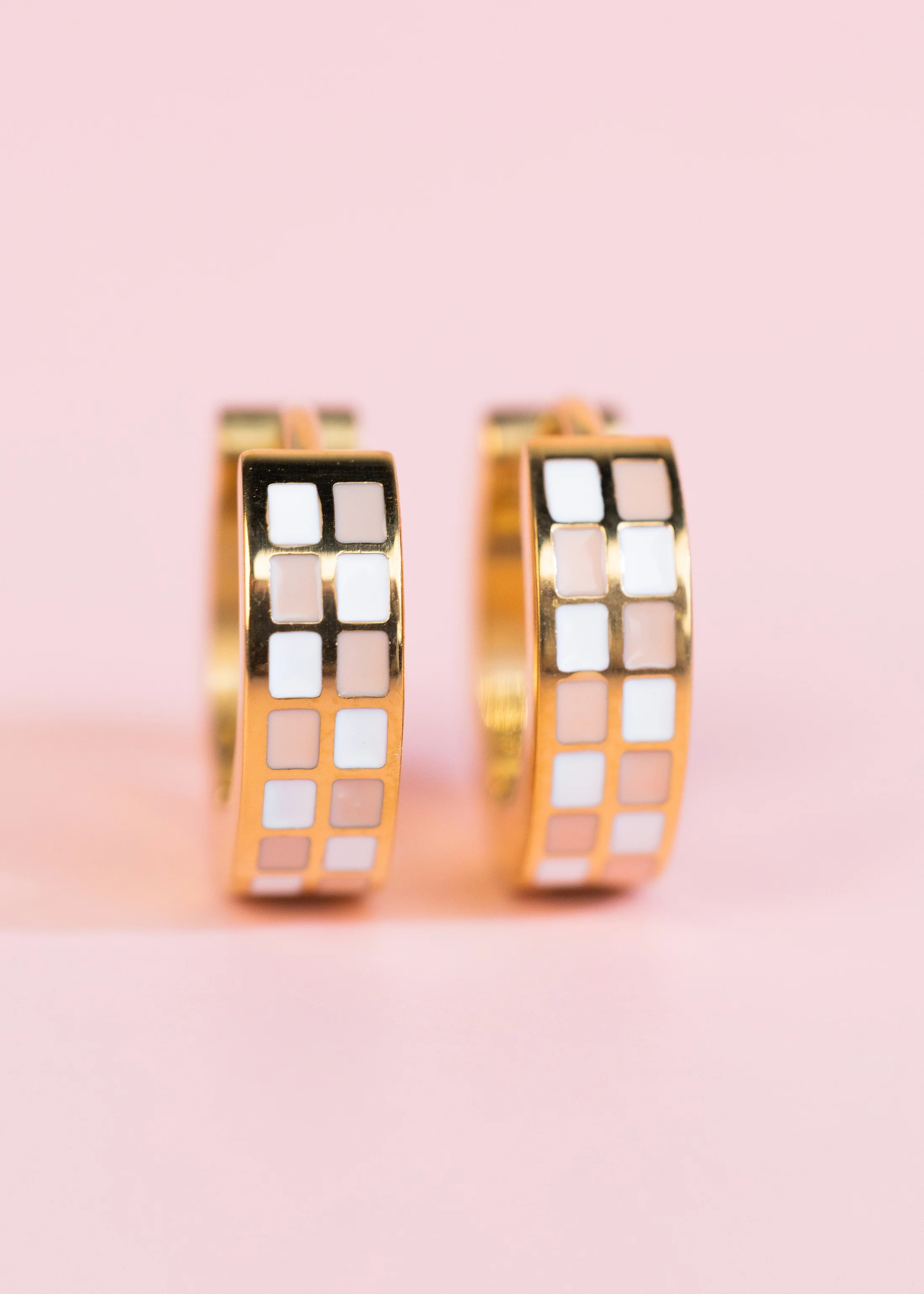 Peach Checkered Huggies - Image 3