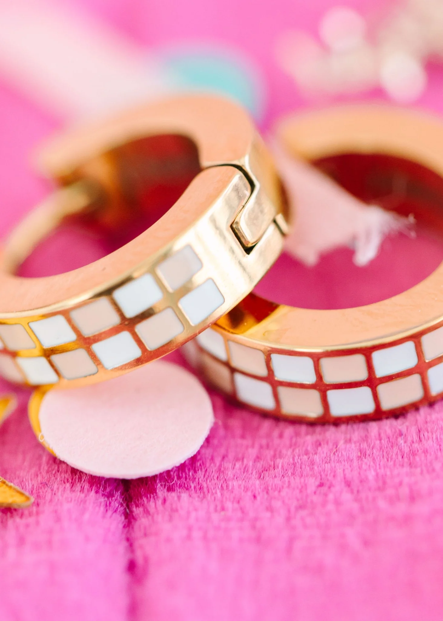 Peach Checkered Huggies - Image 5