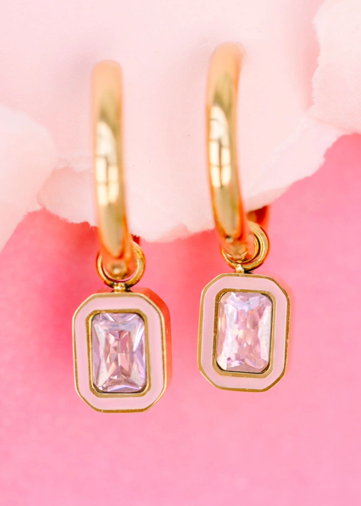 Pink Gem Charms