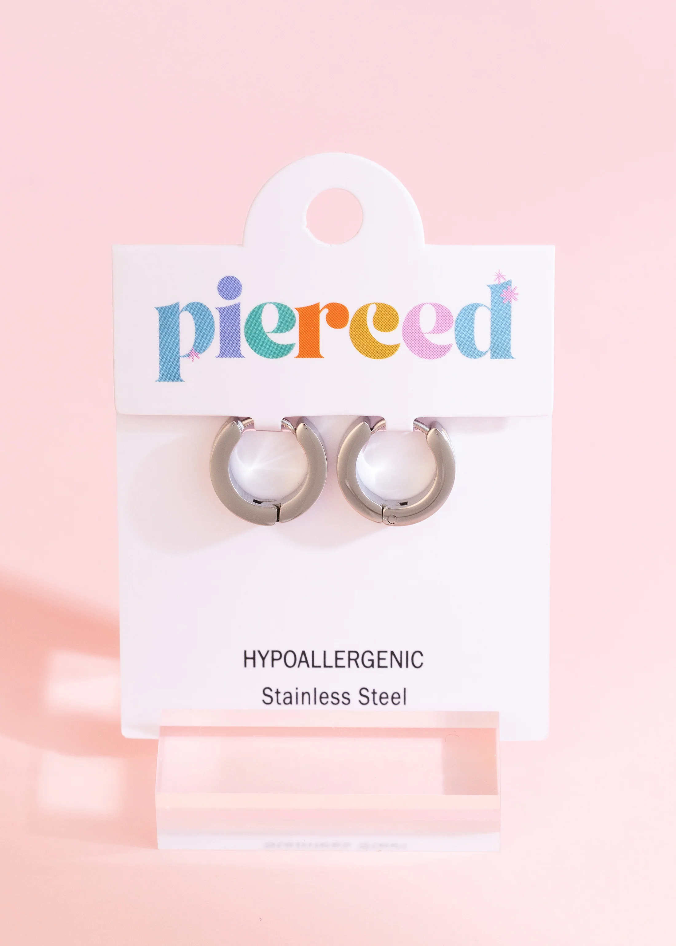 Silver Peach Checkered Huggies - Image 2