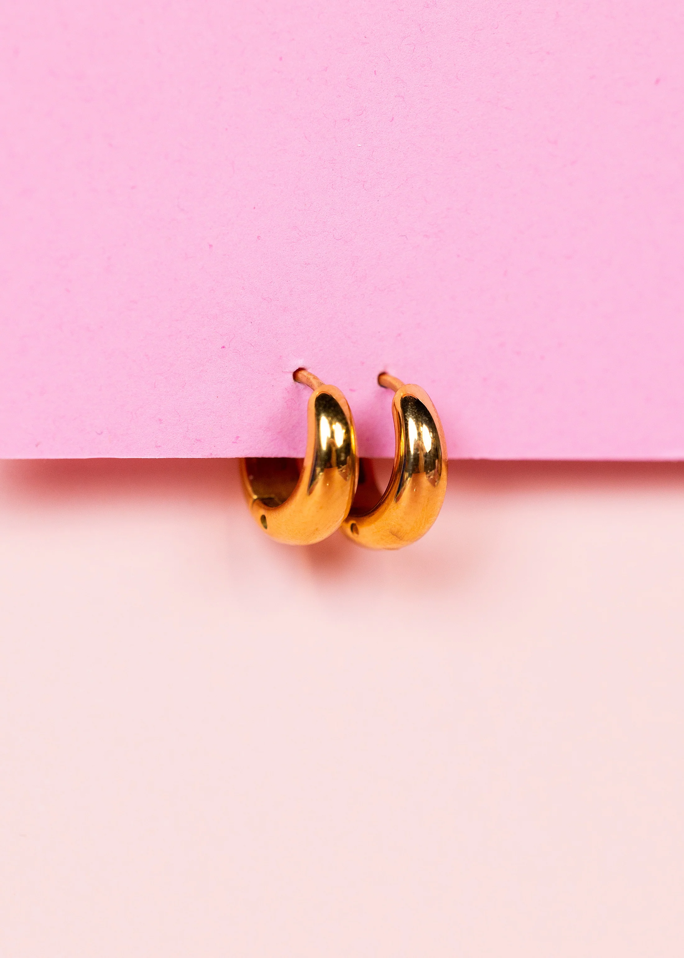 Small Teardrop Huggies