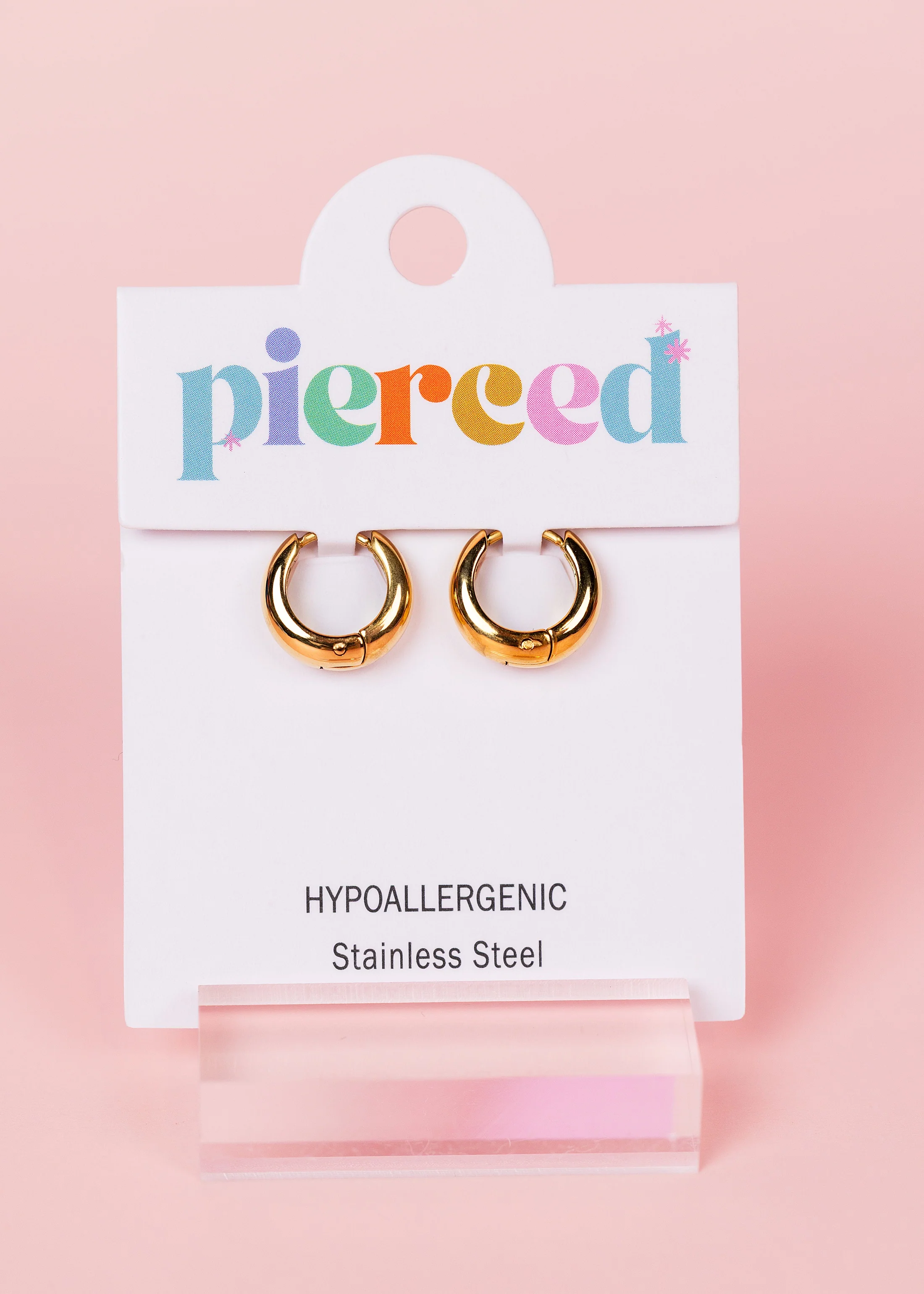 Small Teardrop Huggies - Image 4