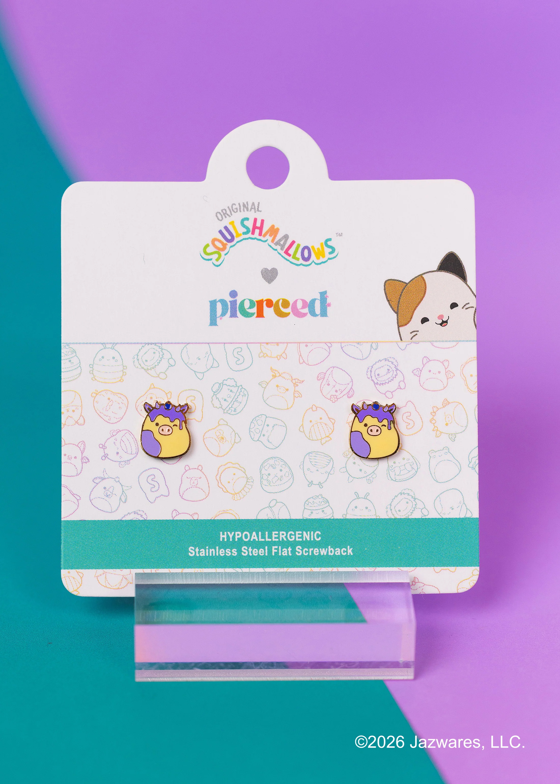 Squishmallows™ Benito Screwbacks