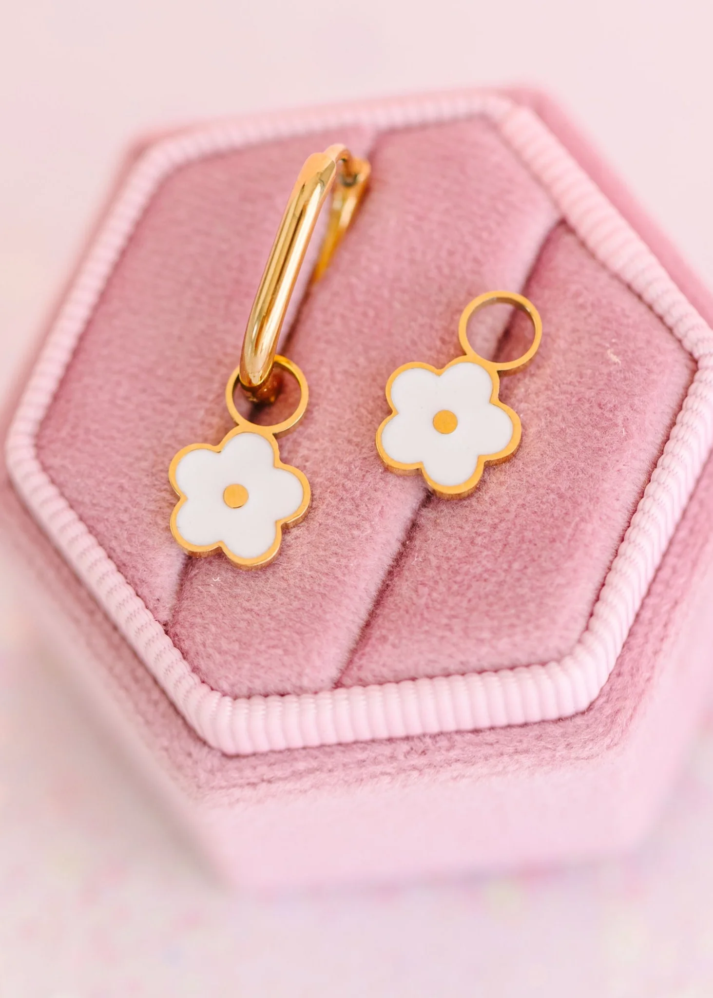 White Flower Charms