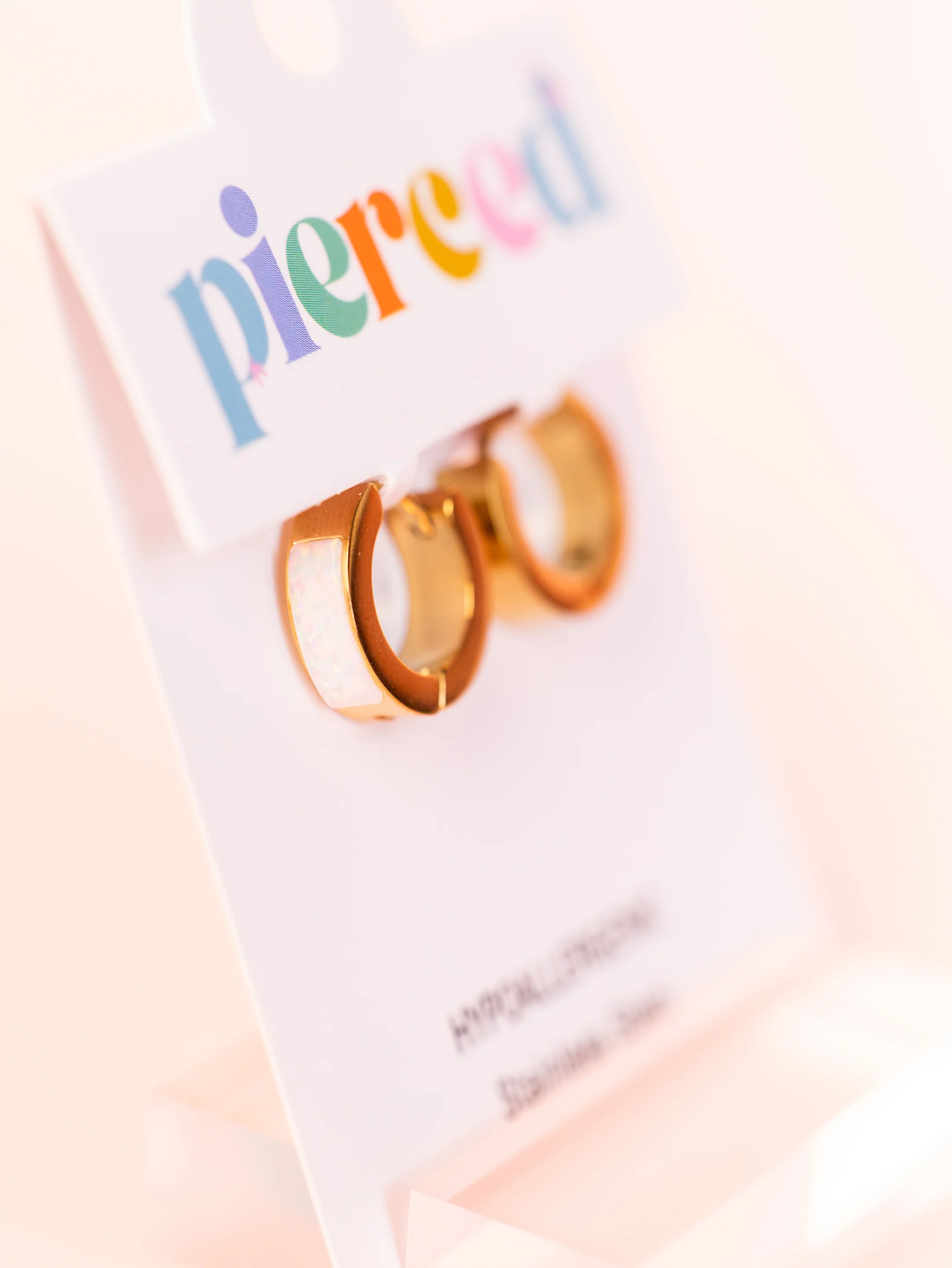 White Opal Huggies - Image 2