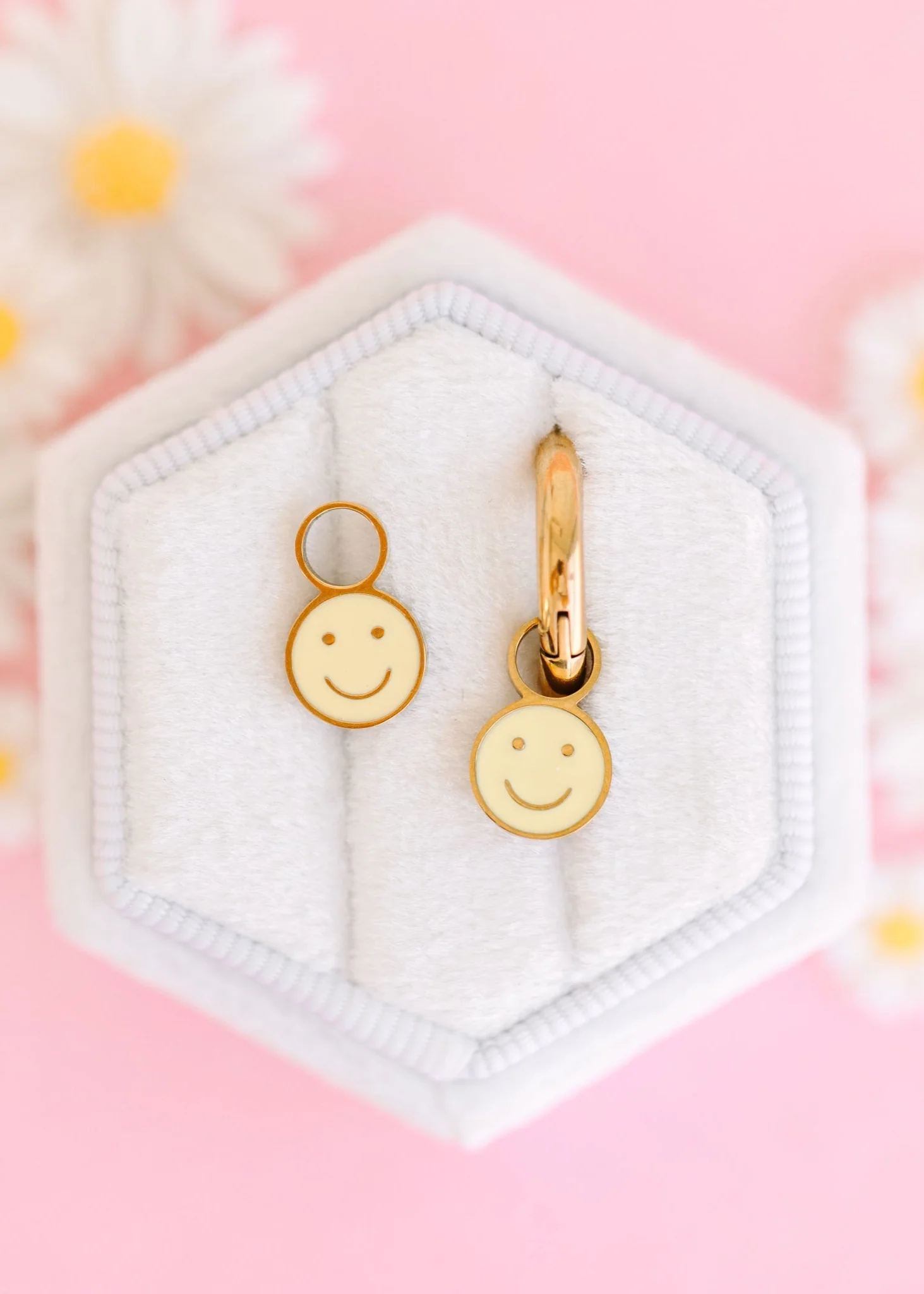 Yellow Smiley Charms